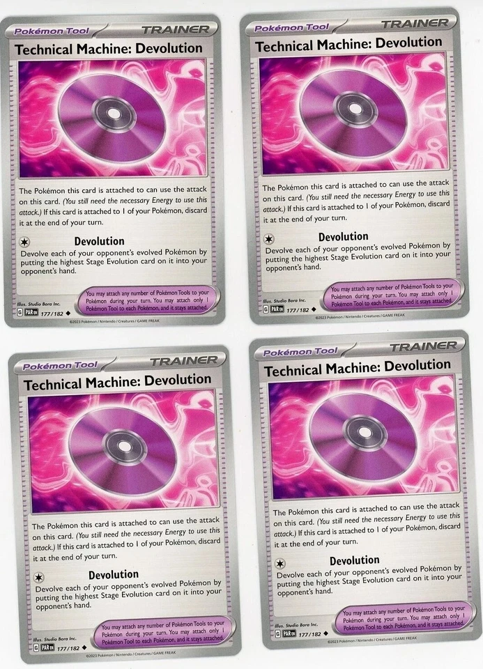 [4x Playset] Technical Machine: Devolution 177/182 Sv04: Paradox Rift PokemonTCG - Image 1 of 1
