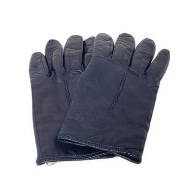 Auth Sermoneta gloves - Navy Leather Women's Gloves - Image 1 of 4