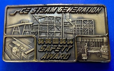 SCE Steam Generation Trabajador Empleado 10 Años Premio Seguridad Cinturón Hebilla-Jostens Foto 1 de 4