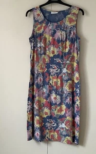 Ladies Adini Multi-Coloured Cotton Sleeveless Summer Dress size S - Picture 1 of 6