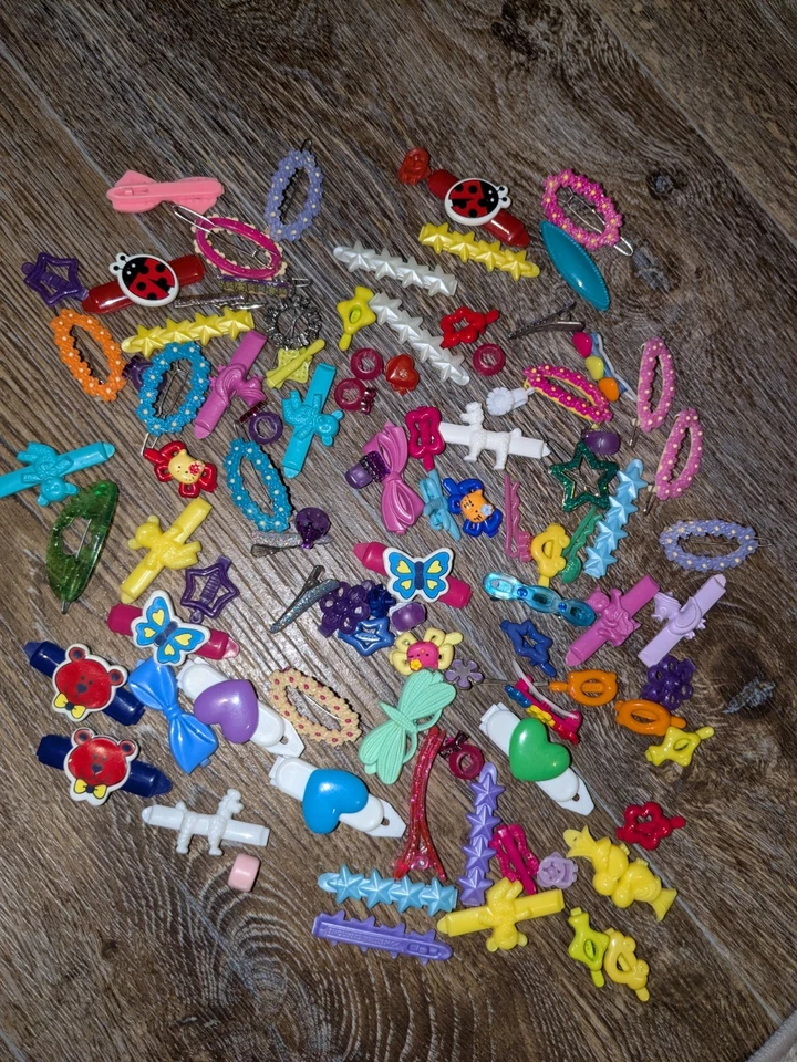 Lote Mixto De Colección Años 80 90 Y2K Plástico Goody Pinzas de Pasador de Pelo De Colección Foto 1 de 1