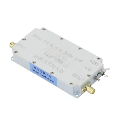 40dB WYDZ-PA-2.4-2.5GHz-10W RF Power Amplifier RF Power Amp (without Heat Sink) - Image 1 of 4