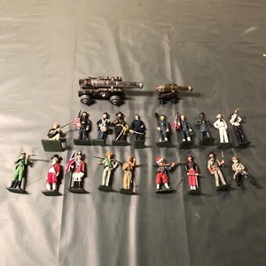 Assorted Lot of 21 Pieces Lead Pewter Toy Soldiers ~ See Photos - Picture 1 of 7