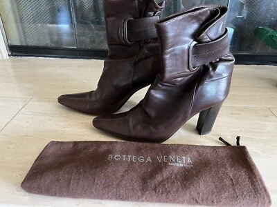 Bottega Veneta Mujer Botines Punta Cuero Marrón Talla 39.5  Foto 1 de 4