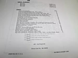 Reproduction Mercury Mark 58 55AM 55AE 58AM 58AE  Parts Catalog REPRINT.. - Picture 1 of 5