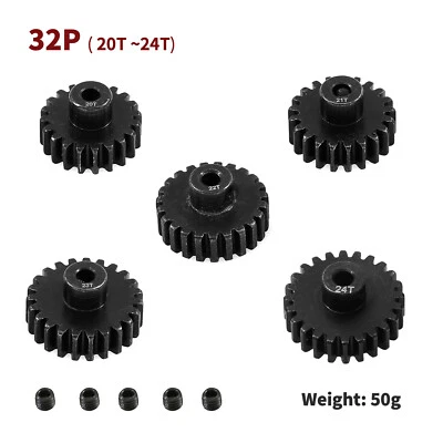 45# Steel 0.8 32P Module 10T-24T Gears for 1/10 Automotive Motor Gears Model Car - Image 1 of 4