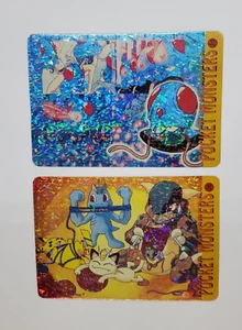 Pocket Monsters Pikachu #26 Tentacool #20 Holo Prism Vending Sticker - Picture 1 of 2