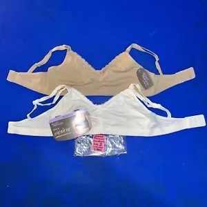 New Women’s 2 Pack Wirefree Nursing Bras Size: Small - Picture 1 of 10