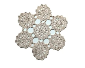 Round Crochet Knit Cotton Doillet (22cm) - Picture 1 of 3