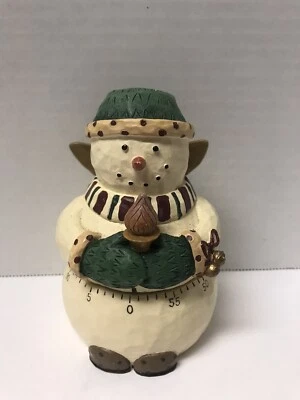 Boston Warehouse Snowman Kitchen Timer, Debbie Mumm, Holiday, Christmas - Image 1 of 4
