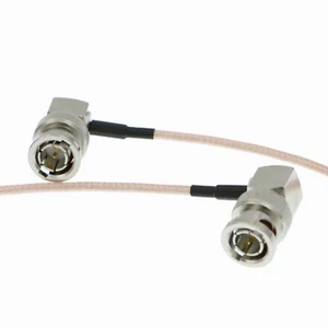 BNC Right Angle Male to Male RG179 Coaxial Cable for BMCC VIDEO Blackmagic 60CM- - Picture 1 of 5