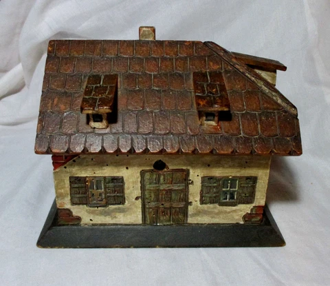 INCREDIBLE Hand Carved English Cottage SEWING WORK BOX;Original ANTIQUE c1700's Cover