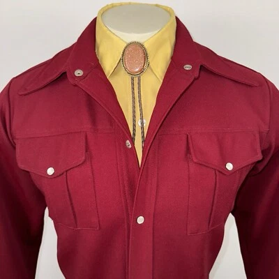 Vintage Tregos Jacket Pearl Snap West Wear Leisure 60s Rockabilly Coat Mens 40 - Image 1 of 4