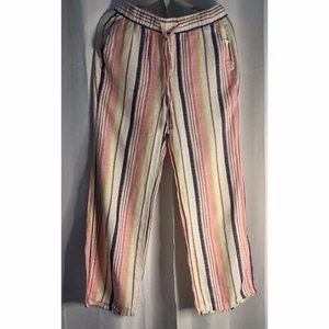 Old Navy Women’s High Rise Striped Wide Leg Pants Multicolor Size Small - Picture 1 of 2