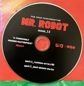 MR. ROBOT FYC DVD REVIEW SCREENER RAMI MALEK CHRISTIAN SLATER RARE PROMO OOP - Picture 1 of 2