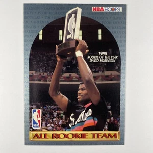 1990-91 NBA Hoops David Robinson All Rookie Team ROY Divac Hardaway Douglas - Picture 1 of 2