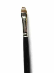 Red Sable Artist Quality Oil Brush Bright shape #6 Long handle -Made in Germany  - Picture 1 of 1