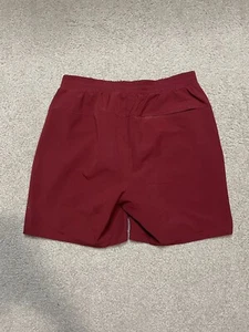 Lululemon pantaloncino uomo croce canale MEDIA 7” cuciture interne coulisse rosso marrone - Foto 1 di 4