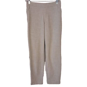 ZARA TRF TRAFALUC XS Pull On Ankle Pants Gray Stretch Straight Leg - Picture 1 of 5