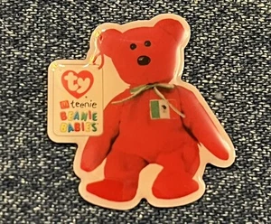 Osito The Mexican Bear~ McDonald's Ty Teenie Beanie Babies Crew Pin ~2000~Mexico - Picture 1 of 3