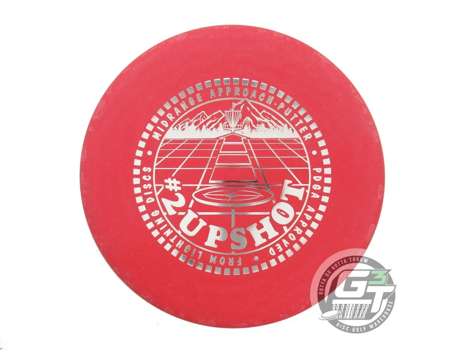 NEW Lightning Standard #2 Upshot 150g Red Silver Foil Putter Golf Disc - Image 1 of 1