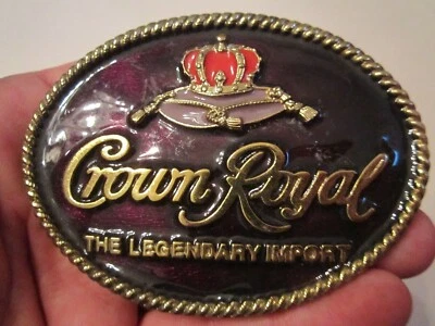 CROWN ROYAL LIQUOR BELT BUCKLE - HEAVY - GW-16 - Image 1 of 4