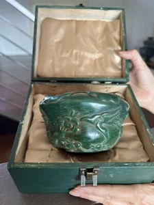 Chinese Antique Nephrite Jade Pot "5" (W) EE605 - Picture 1 of 10