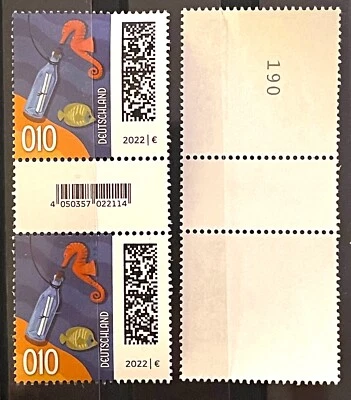 BRD 2024 FLASCHENPOST 010 MiNr. 3723 mit NEUER VARIANTE EZM EAN PAAR 5ER 3ER !!! - Bild 1 von 2