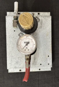 Perlick 40115 CO2 Regulator Mounted on Metal Backing - Picture 1 of 3