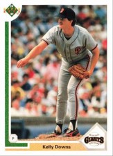 1991 Upper Deck Baseball Kelly Downs San Francisco Giants #441