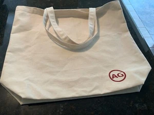 ADRIANO GOLDSCHMIED AG Jeans Canvas Tote Bag off white Schultertasche 2 Henkel - Bild 1 von 2