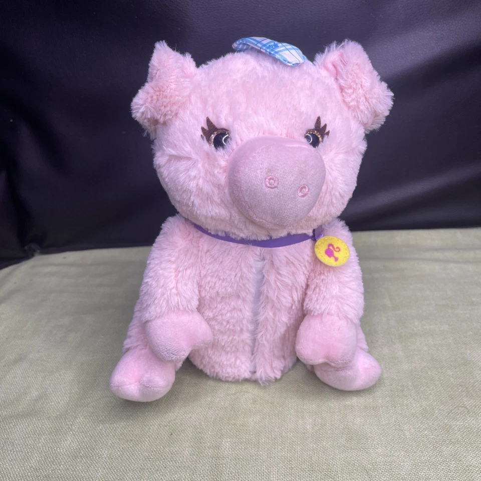 Barbie Cerdo Rosa 8" Peluche Arco Azul Dulce Huerto Granja Oinks Sonidos Probados Funciona Foto 1 de 4