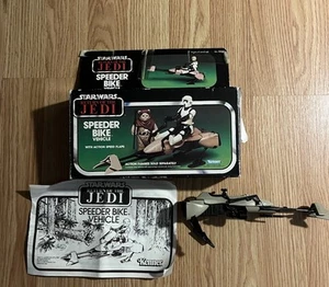 Vintage 1983 Kenner Star Wars Return of The Jedi Speeder Bike Vehicle Incomplete - Picture 1 of 9