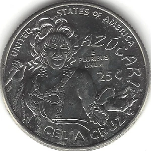 2024-P 25c CELIA CRUZ, AMERICAN WOMEN QUARTER, Unc (US COIN, MONEY, COLLECTIBLE) - Picture 1 of 2