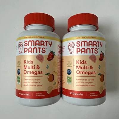 (2) SmartyPants Niños Multi & Omegas Suplemento Dietético 90 Gomitas Exp. 09/26 Foto 1 de 3