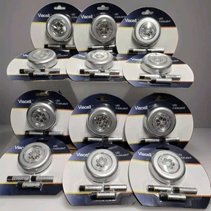 (12) Cordless LED Puck Lights Bulk Box Lot of Under Cabinet Accent Night Light - Picture 1 of 6