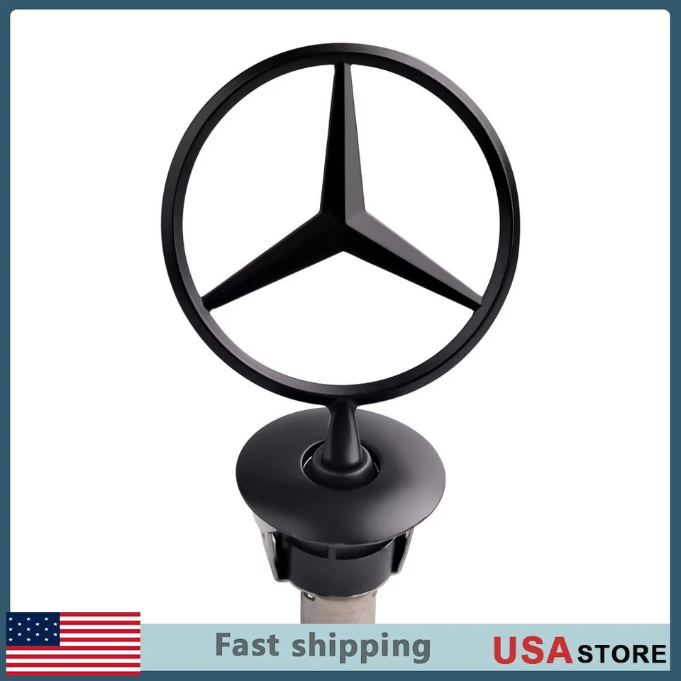 Fit For 2001-2014 Mercedes Benz C E S.AMG Front Hood Oranment Badge Mounted Star — 第 1/4 张图片