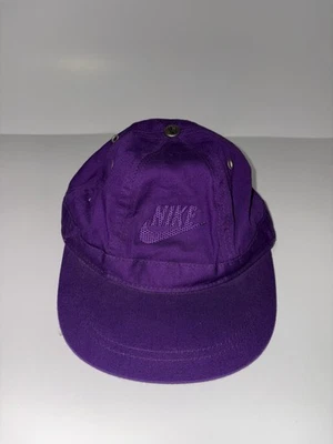 Sombrero Nike Vintage Adulto Talla Única Para Todos Púrpura Bordado Azul Swoosh Años 90 Foto 1 de 4