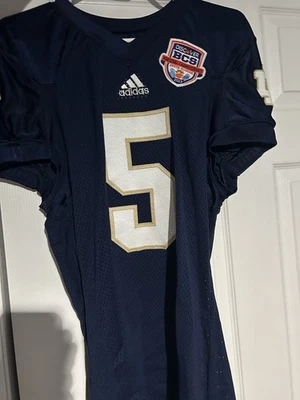 Notre Dame RARE 2013 BCS National Championship Authentic Adidas Jersey #5 Navy - Image 1 of 4