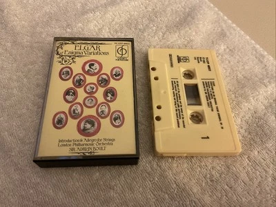 Elgar Enigma Variations - Sir Adrian Boult - Cassette Album Tape VGC 1962 - Image 1 of 4