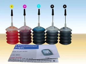 Kit de recarga universal de tinta a granel ND® para HP Canon Brother Lexmark Dell 5x30 ml - Imagen 1 de 1