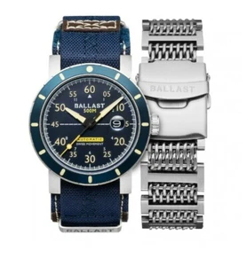 Ballast Blue Classic Watch. BL-3146-02. 45mm. Sapphire Crystal. CL-888 Swiss Au - Picture 1 of 12