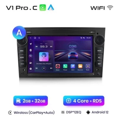 Autoradio Android 2G+32GB Per Opel Antara, Astra H, Zafira, Corsa,  2004-2011 - Immagine 1 di 4