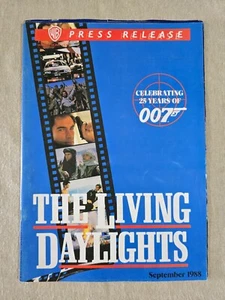 The Living Daylights - WB Press Release -September 1988 Celebrating 25 Years 007 - Picture 1 of 2