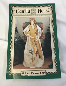 Casa de vainilla costura artesanal patrón sin cortar #63 Angel’s Work 20” muñeca ángel y estrellas - Imagen 1 de 4