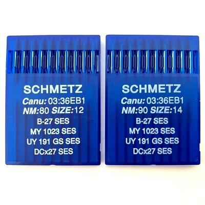 Schmetz DCx27 Industrial Sewing Machine Needles B-27 SES SES MY1023 Overlock UK