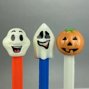 Brilla en la oscuridad Travieso Neil, Feliz Henry, Calabaza con Vástago Brillante Halloween PEZ - Imagen 1 de 12