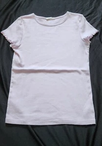 Gap Kids Girls Frilly Short Sleeve Purple Cotton Tshirt Size Large 10 - Picture 1 of 5