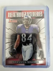 🏆 2000 Bowman Breakthrough Discoveries SHANNON SHARPE #BD6 BALTIMORE RAVENS - Foto 1 di 2