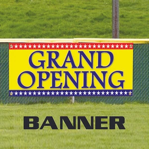 Grand Opening Vinyl Banner New Business Store Shop Opening Advertising Banner - Picture 1 of 2